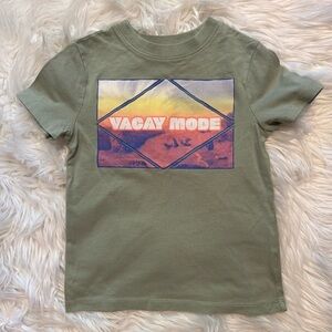 OshKosh B’gosh Boys Olive Green Graphic T-Shirt Size XS 5